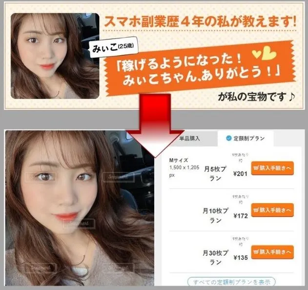 みぃこはフリー素材を使用